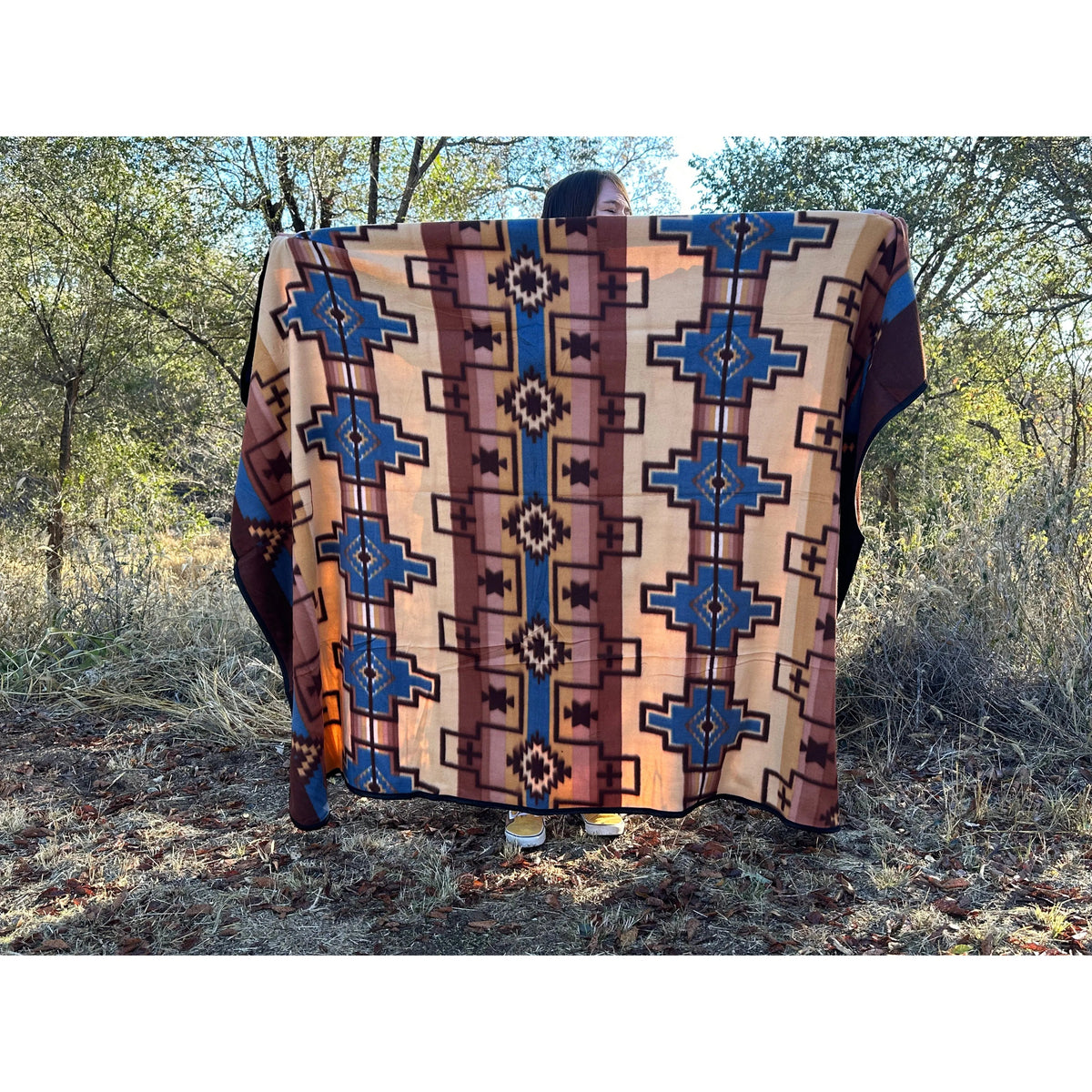 Four Directions Lodge Flurry Hooded Blanket