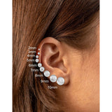 Turquoise stud earrings 6mm