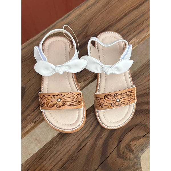 Toddler size 9  Tooled Sandals  RTS