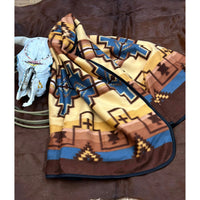 Brown Fleece Lodge Blanket