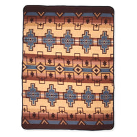 Brown Fleece Lodge Blanket