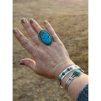 Blue Turquoise Ring size 7.5