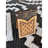 Basketweave Front Pocket Wallet