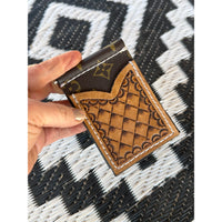 Basketweave Front Pocket Wallet