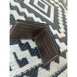 Custom floral/basketweave Bifold Wallet