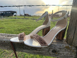 Size 9 Floral Tooled Heels-RTS