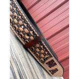 Traditional basketweave Stamped belt