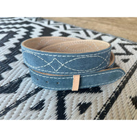 Denim Blue Roughout Slinger Belt -size 40