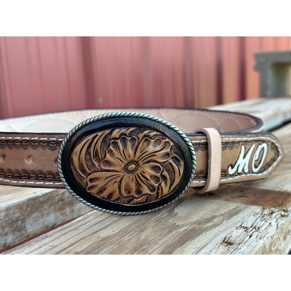 Tooled Belt Buckle