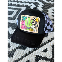Cactus and Horns Trucker Hat