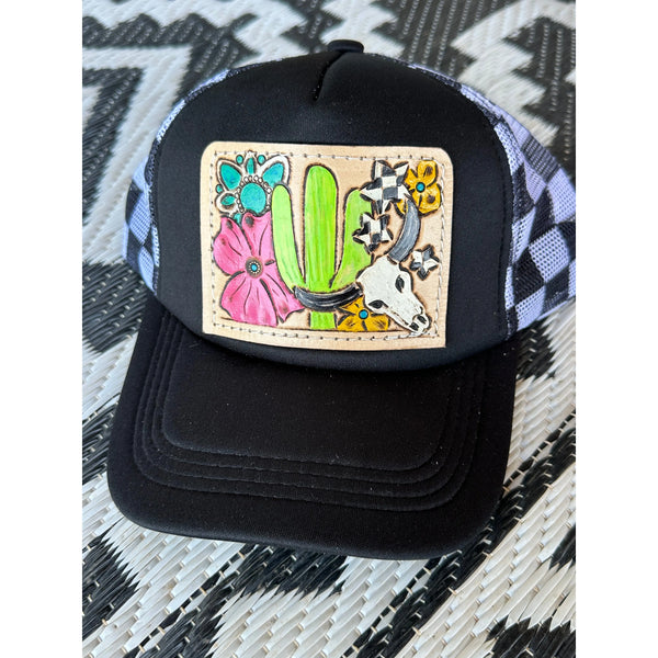 Cactus and Horns Trucker Hat