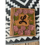 Floral carved Custom 3 ring binder