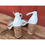 4 inch Floral Tooled Heels