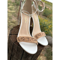 4 inch Tooled Heels-size 8 RTS
