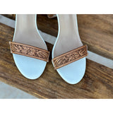 Size 10, 4inch Tooled Heels (RTS)