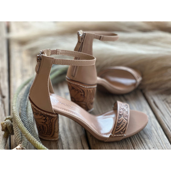 Tan 2 inch sales heels