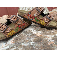 Custom Birkenstock Sandals (read description) - Rockin Diamond Leather 