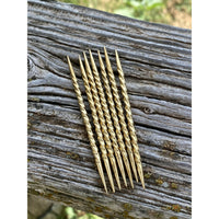 Brass toothpick - Rockin Diamond Leather 