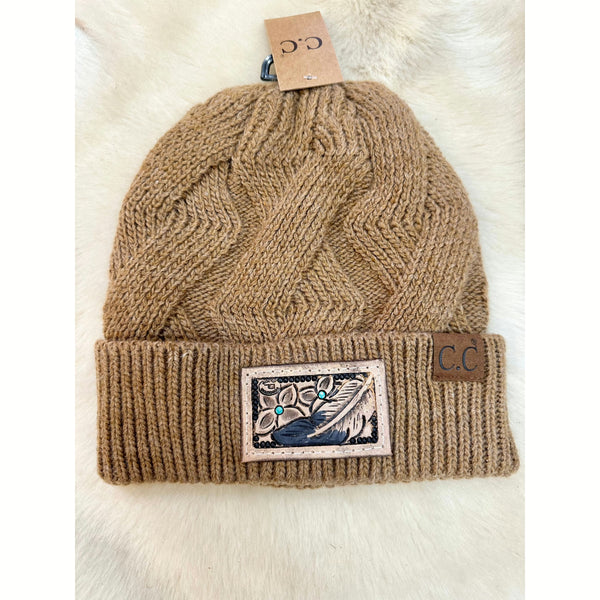 Tooled patch Beanie