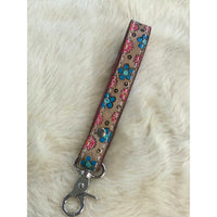 Wrist keychain-hippie floral