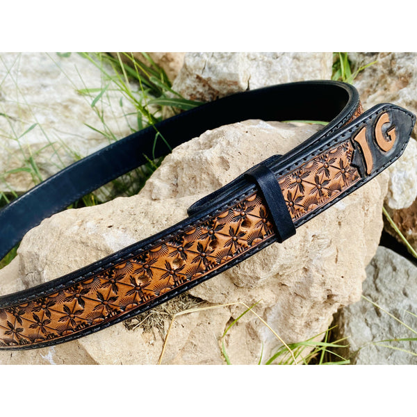 Custom Geo Stamped belt