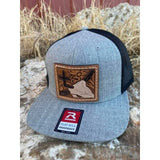 Custom patch on Flatbill Snapback hat
